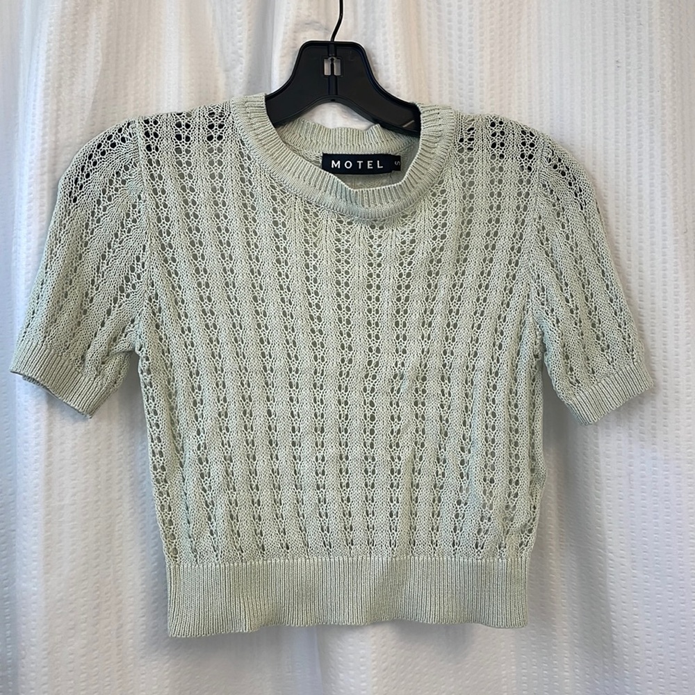 Knitted Mint Blouse Size:S